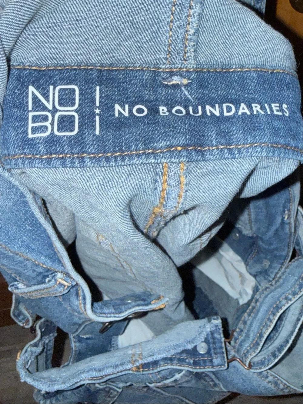 no boundaries distressed shortalls cut offs overalls shorts ladies xl 15 17
